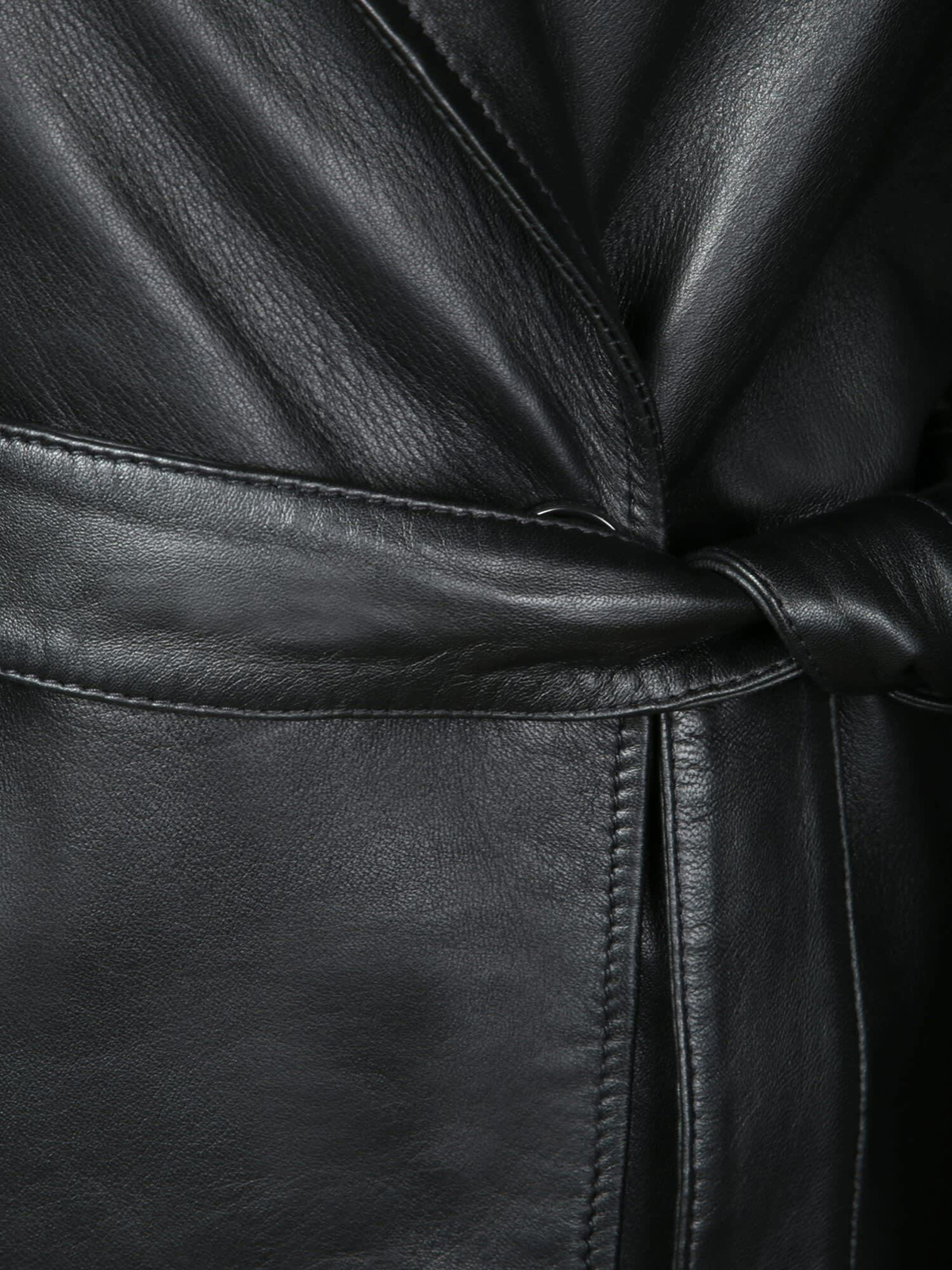 Paul Smith Black Leather Trench