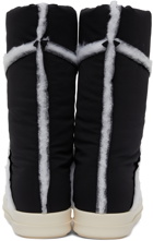 Rick Owens Drkshdw Black Puffer Boots