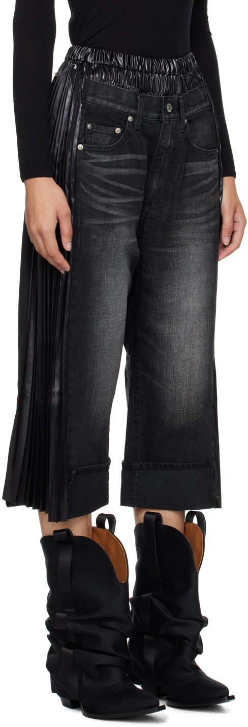 Junya Watanabe Black Layered Jeans