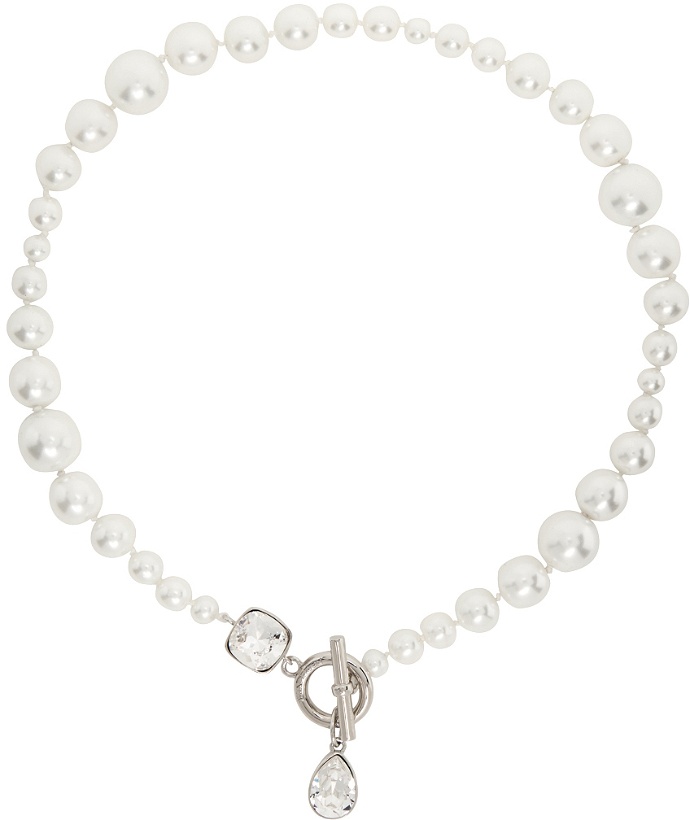 Photo: JW Anderson White Faux-Pearl Necklace