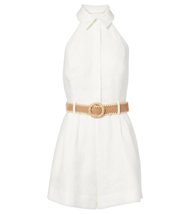 Photo: Zimmermann Acacia halterneck linen romper