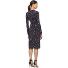 Altuzarra Black and Purple Maria Teresa Dress