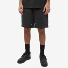 Air Jordan Men's Wordmark Fleece Short in Black/Gym Red