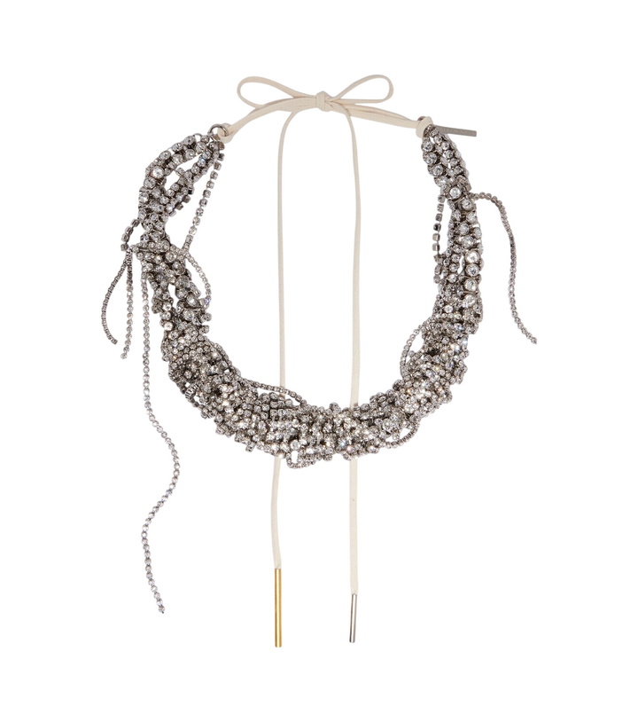 Photo: Dries Van Noten Crystal-embellished necklace
