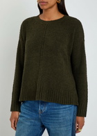 Eileen Fisher Pintuck Bouclé Jumper Brown