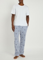 Polo Ralph Lauren Striped Cotton-poplin Pyjama Trousers Blue