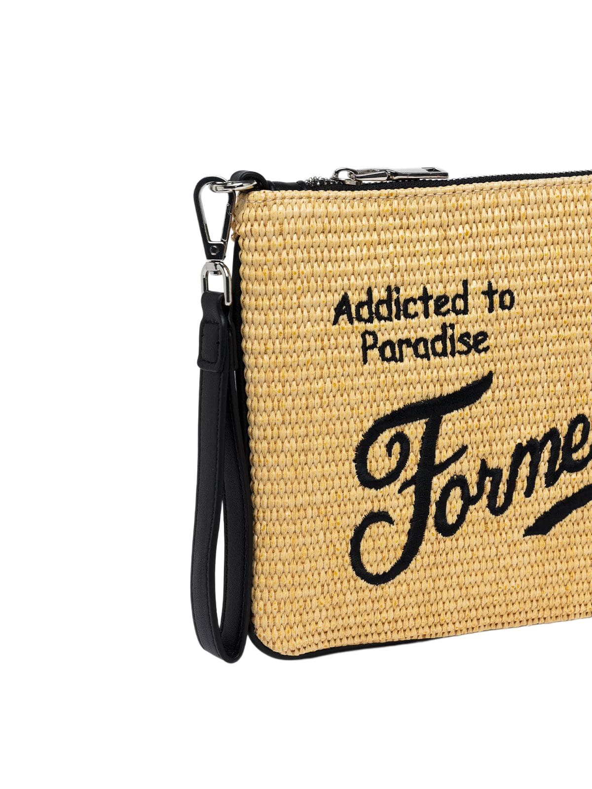 MC2 Saint Barth Parisienne Straw Pochette With Formentera Embroidery