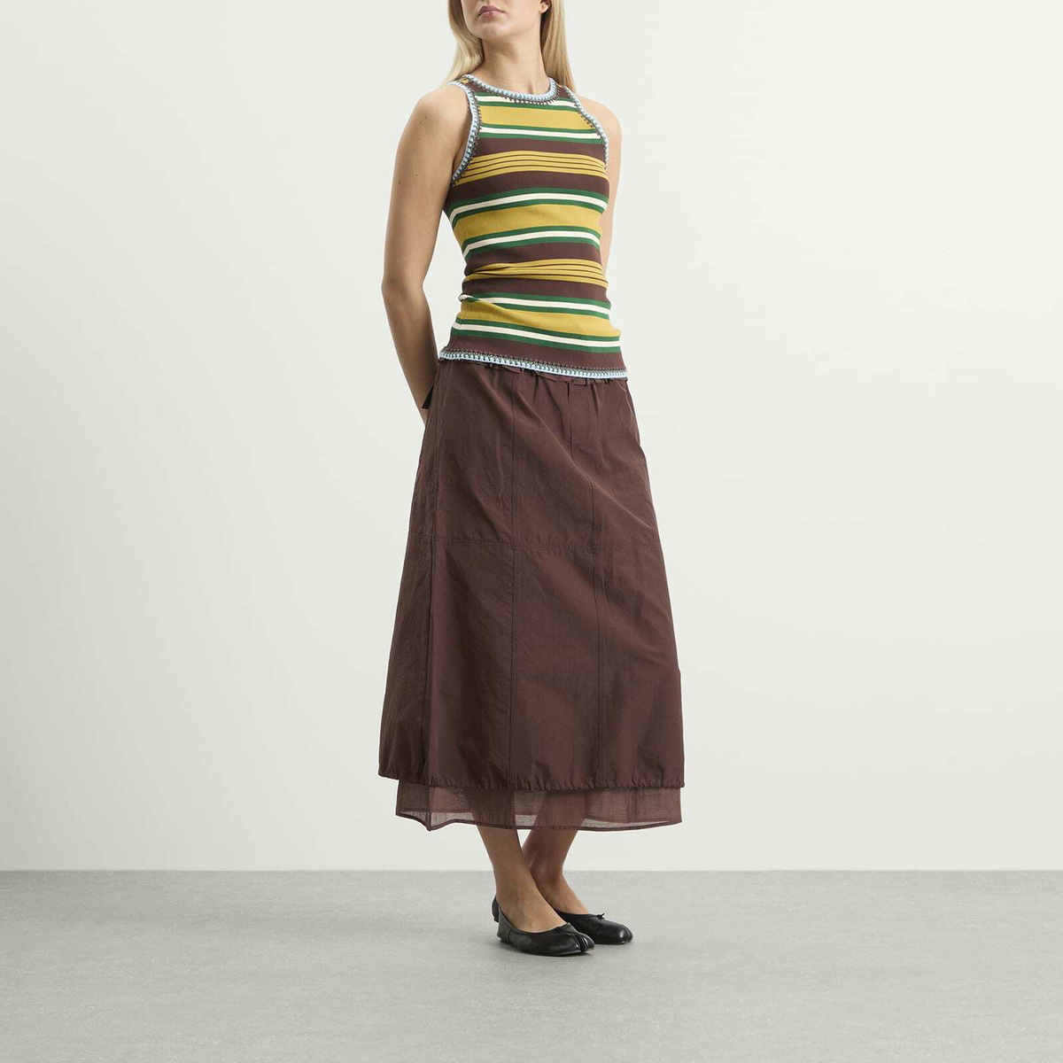 ALÉMAIS Women's Clover Knit Top in Stripe