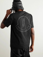 Moncler Genius - Pharrell Williams Logo-Appliquéd Cotton-Jersey T-Shirt - Black