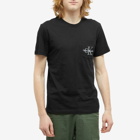 Calvin Klein Men's Monogram Logo Pocket T-Shirt in Black