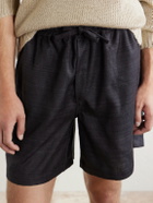 Saman Amel - Straight-Leg Silk Shorts - Black