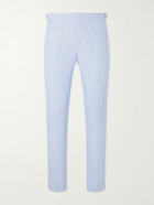 Orlebar Brown - Griffon Straight-Leg Linen Trousers - Blue