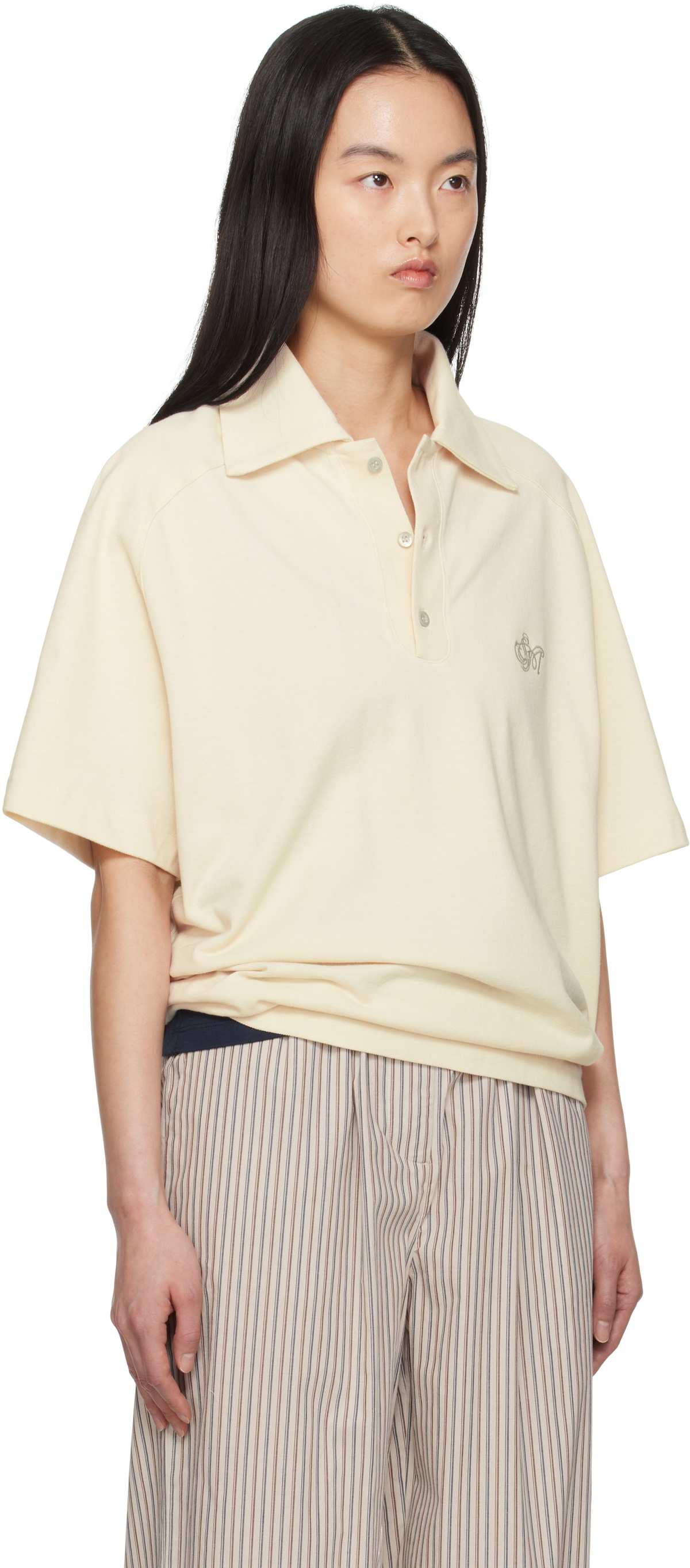 Serapis Yellow Sailor Short Sleeve Polo