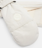 Yves Salomon Leather-trimmed mittens