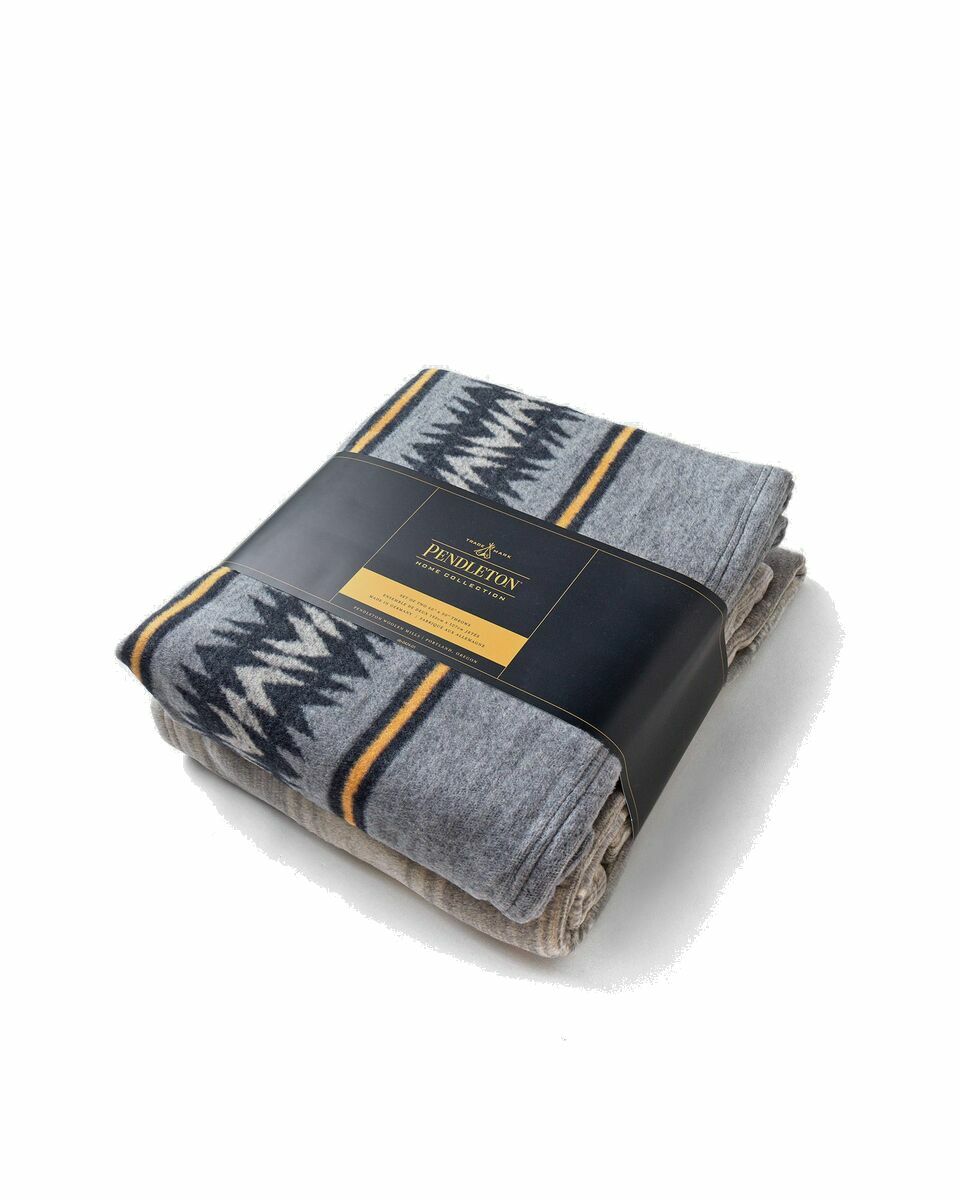 Photo: Pendleton Cotton Throw Gift Pack Set/2 Multi - Mens - Home Deco