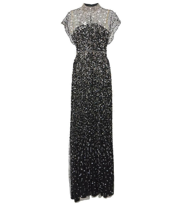 Photo: Jenny Packham Crystal Drop embellished caped gown