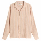 Kestin Men's Seersucker Tain Shirt in Washed Coral