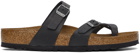 Birkenstock Black Oiled Leather Mayari Sandals