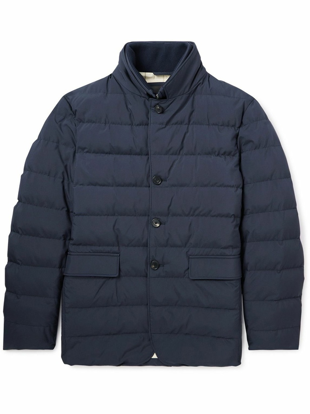 Photo: Loro Piana - Nama Quilted Padded Shell Jacket - Blue