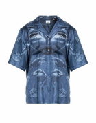 Burberry Mens Shirt in Navy