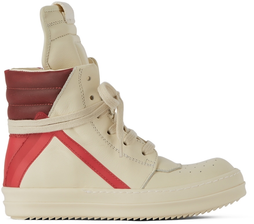 靴 Rick owens geobasket red milk Buy Rick Owens Geobasket 'Red Milk' - RU21S6894 LPO 331111