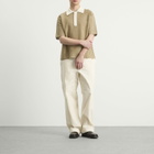 Jil Sander Men's Cotton Bi-Colour Net Stitch Polo in Deer