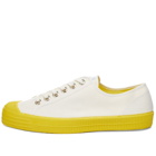 Novesta Star Master Colour Sole Sneakers in White/Yellow