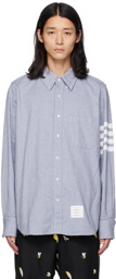 Thom Browne Blue 4-Bar Shirt