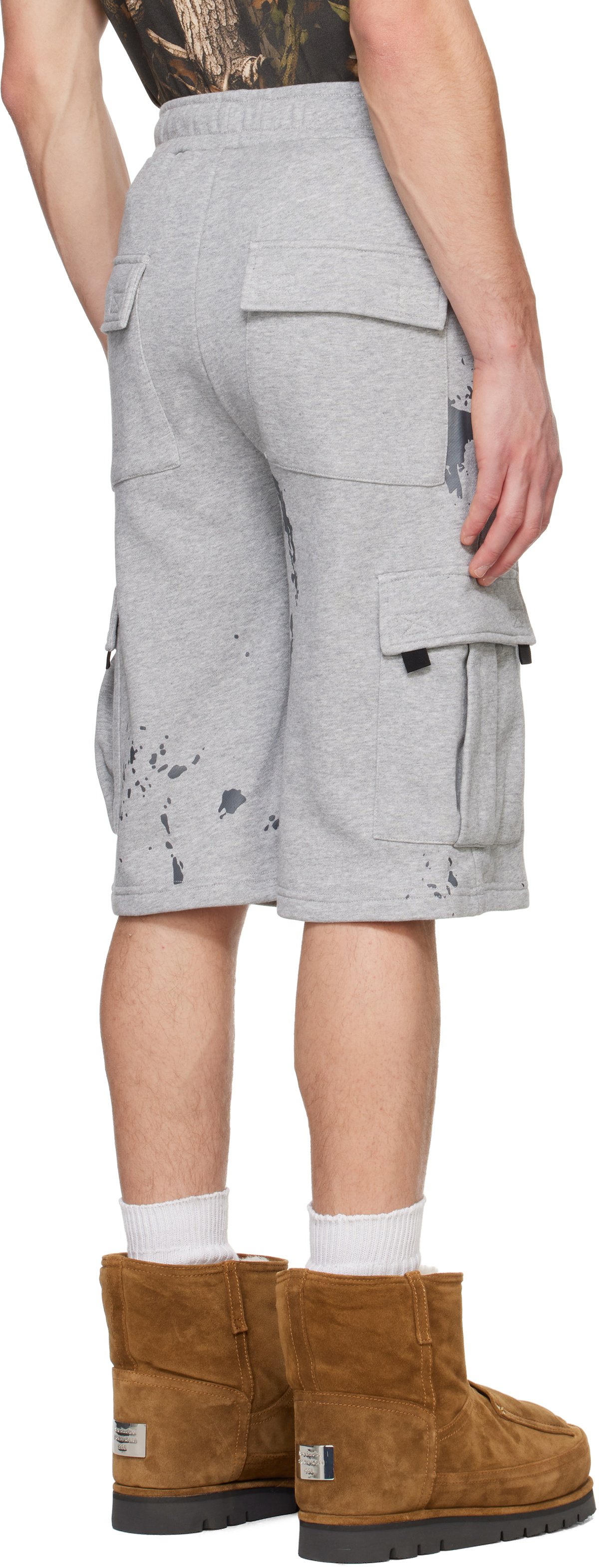 Praying/プレイング Praying AI Logo Shorts Praying Gray 'Praying' AI Logo Shorts Praying
