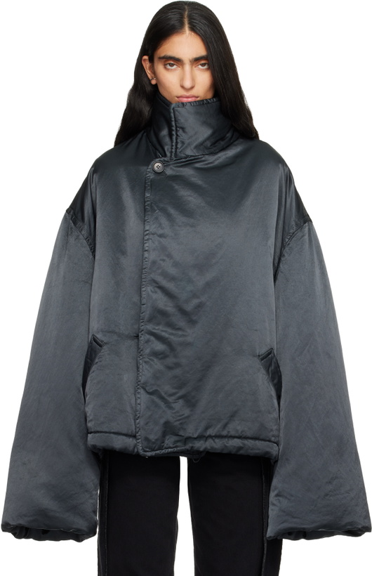 Photo: MM6 Maison Margiela Black Oversized Padded Jacket