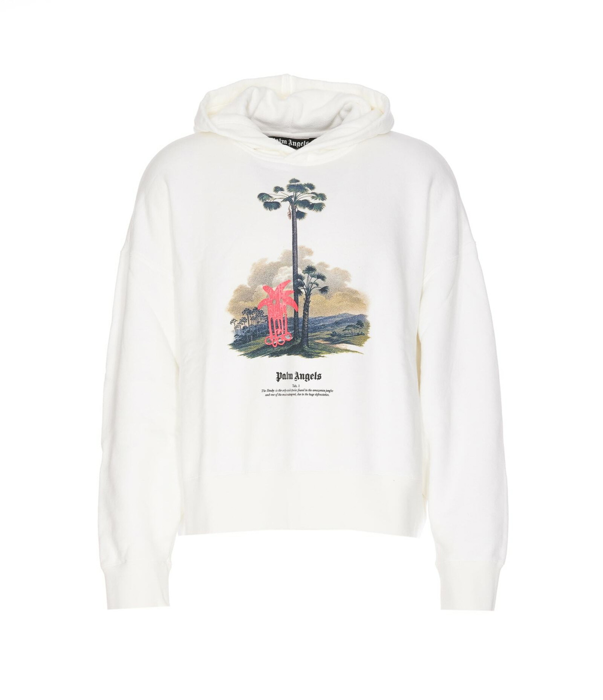 【残りわずか！】Palm Angels オフホワイト Foggy フーディ Palm Angels Foggy logo-print Hoodie | White | FARFETCH