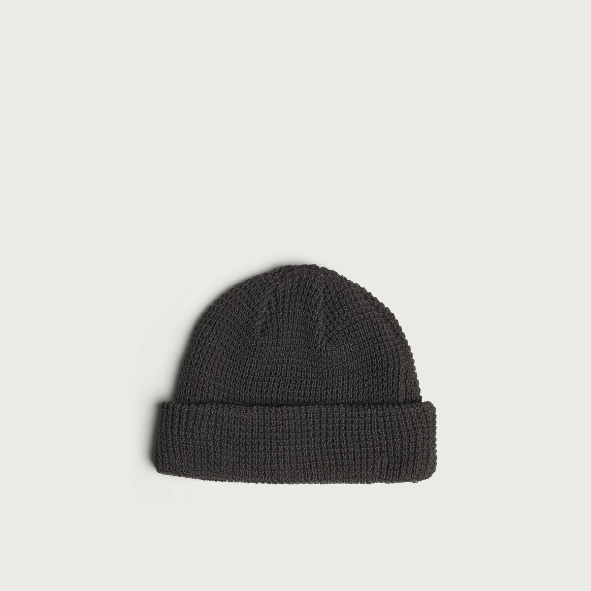 RoToTo Waffle Watch Cap Beanie in Charcoal