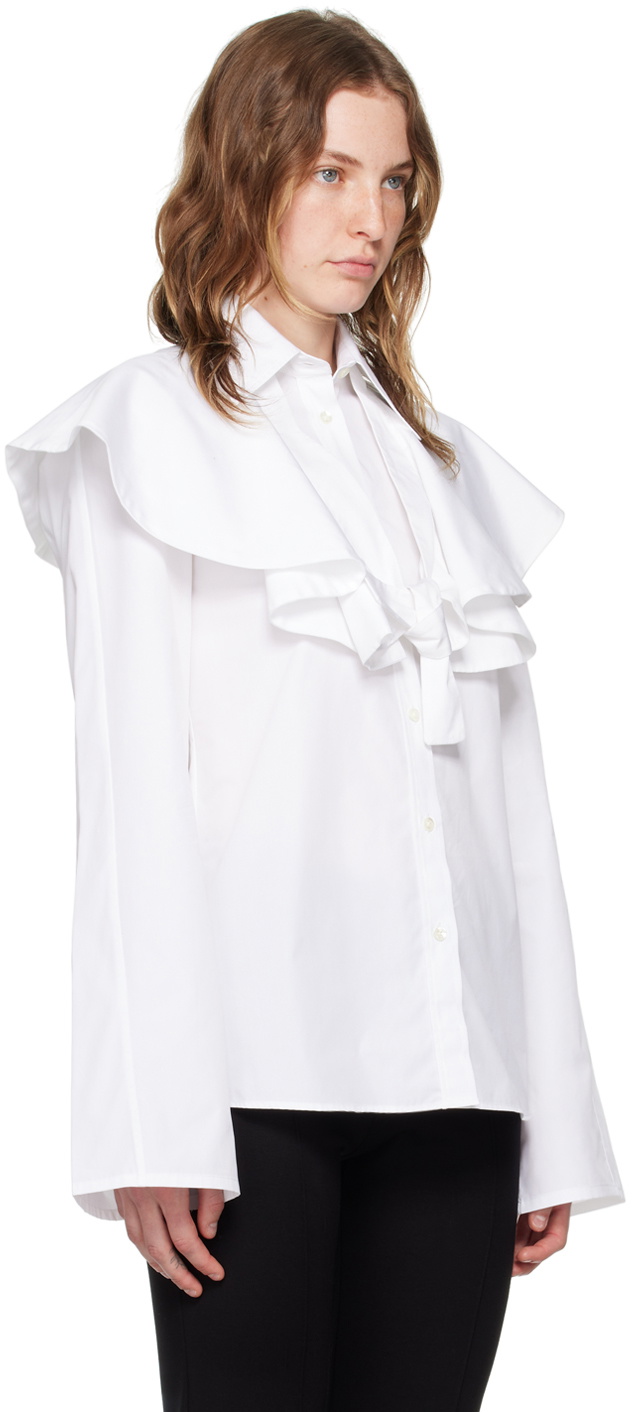 BITE White Curved Blouse