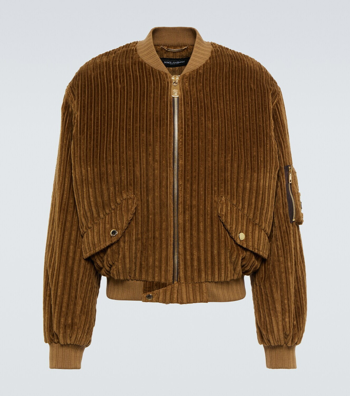 Dolce&Gabbana - Velvet corduroy varsity jacket