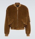Dolce&Gabbana - Velvet corduroy varsity jacket