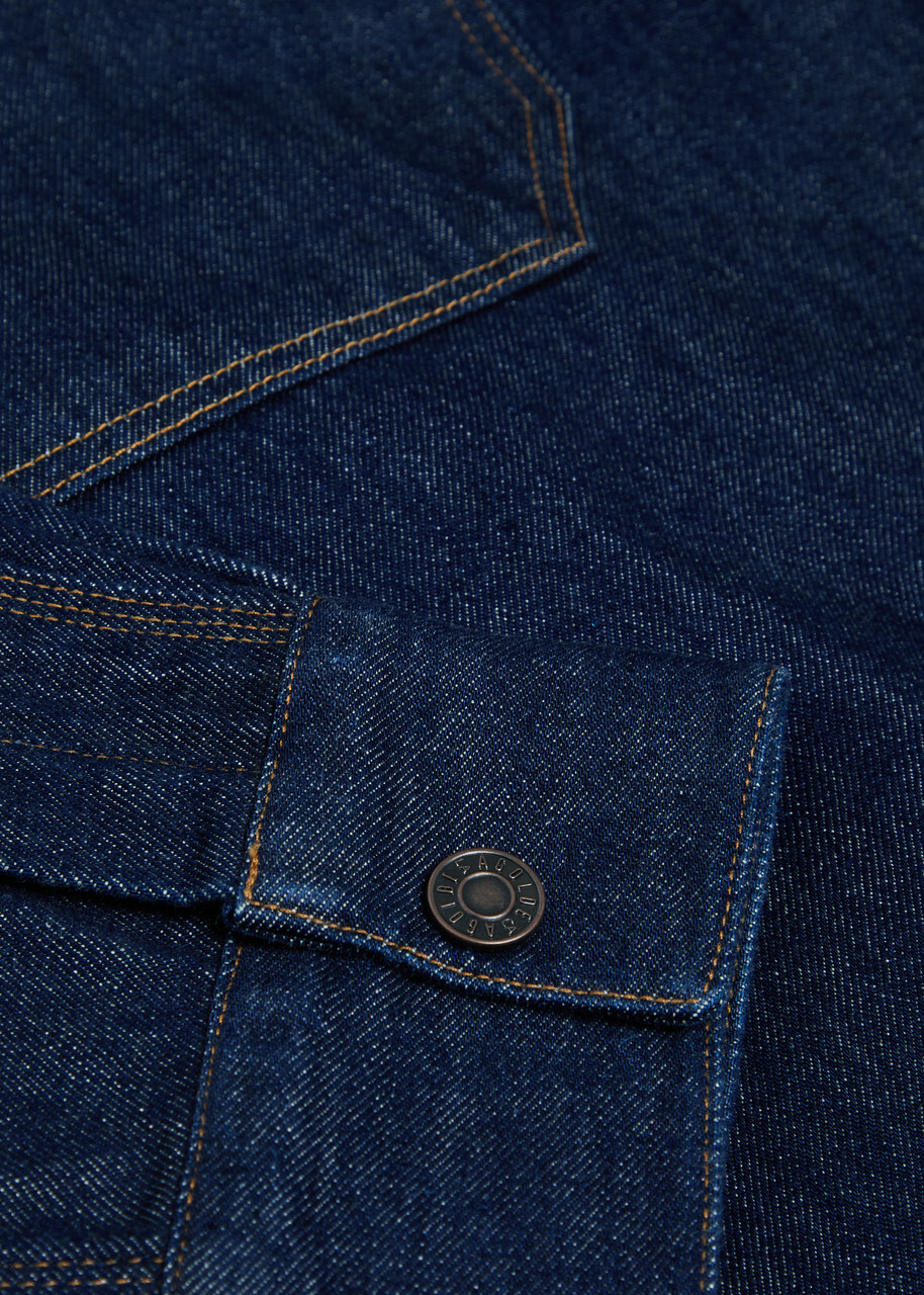 Agolde Denim Overshirt Dark Blue