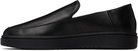 Hugo Black Logo Stamp Loafers
