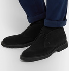 Tod's - Shearling-Lined Suede Chukka Boots - Black