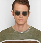 Oliver Peoples - Roone D-Frame Acetate and Silver-Tone Sunglasses - Silver
