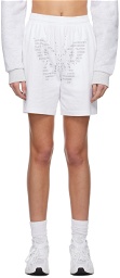 Praying SSENSE Exclusive White Butterfly Shorts