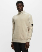 C.P. Company Fleece Knit Roll Neck Beige - Mens - Pullovers