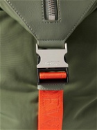 Loewe - Convertible Logo-Debossed Leather-Trimmed Shell Backpack