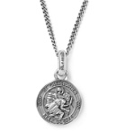GOOD ART HLYWD - Saint Christopher Pendant Sterling Silver Necklace - Silver
