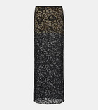 Rotate Birger Christensen Natasja lace maxi skirt