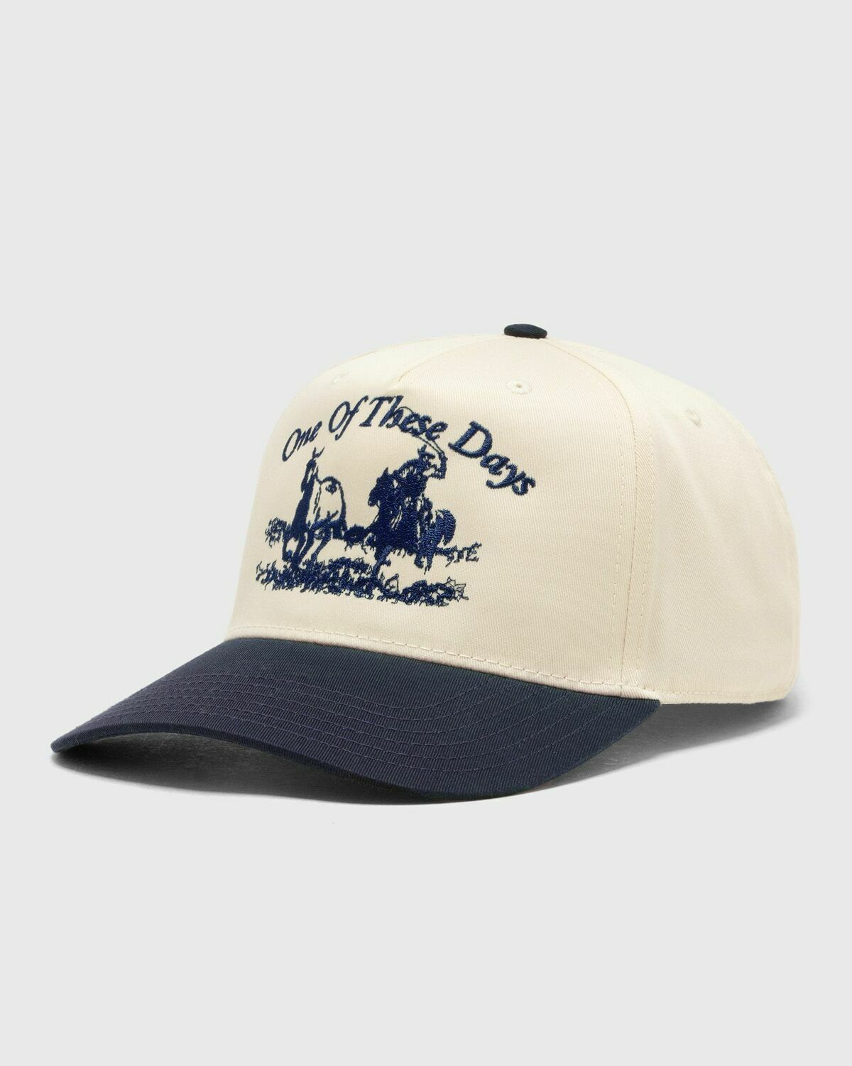 One of these Days JUST FOR A MOMENT 5 PANAL HAT blue/white Mens Cap