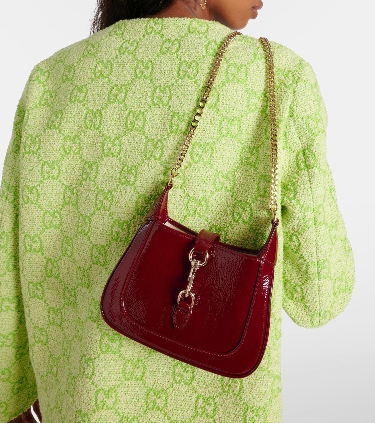 Gucci Gucci Jackie Notte Mini patent leather shoulder bag Gucci