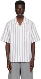 Barena White & Gray Camicia Solana Shirt