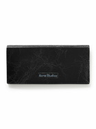Acne Studios - Logo-Print Cracked-Leather Bifold Wallet