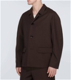Lemaire Wool and linen gabardine coat