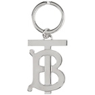 Burberry Silver Monogram Motif Keyring